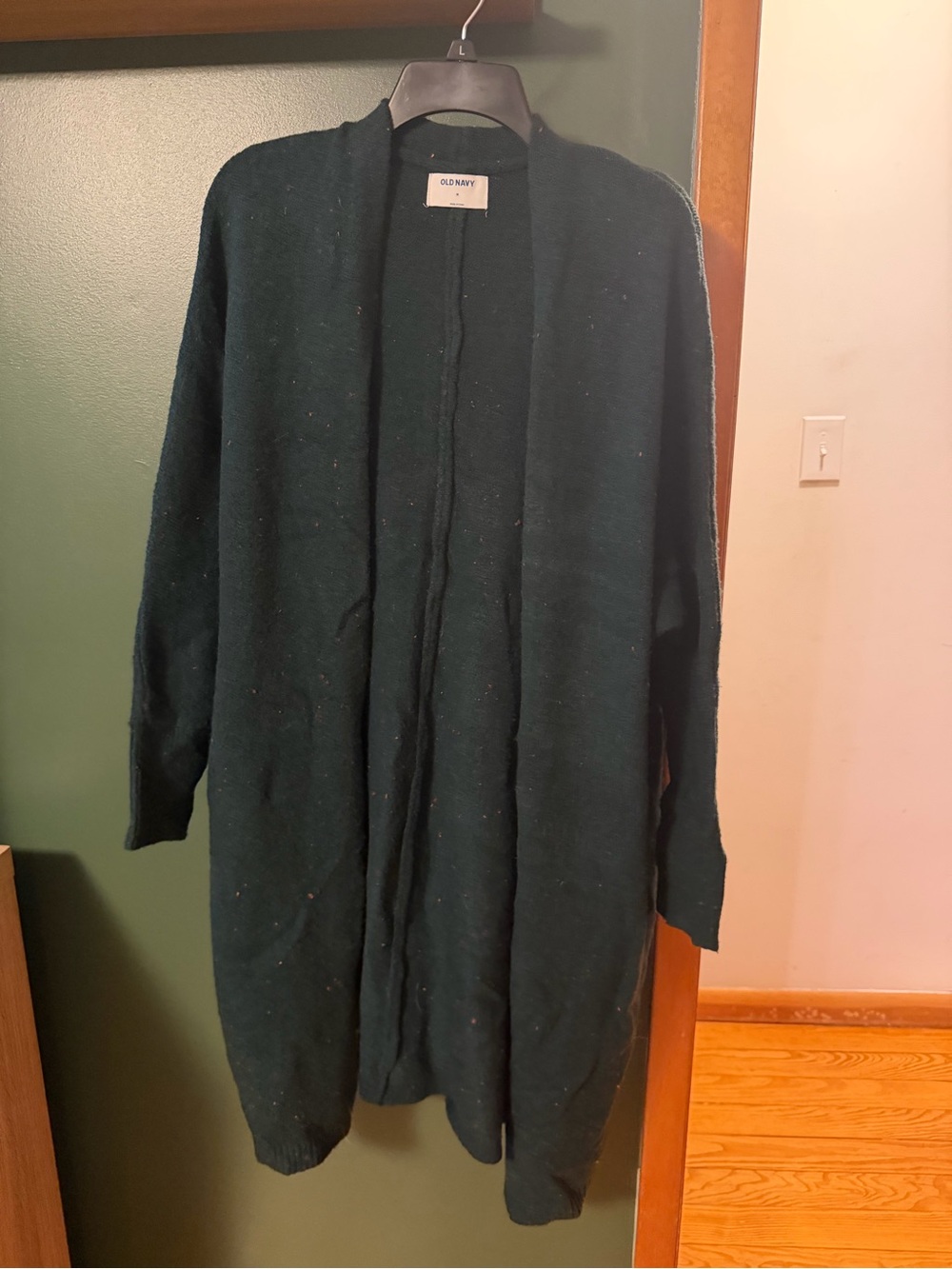 Old Navy Women's Dark Teal Open-Front Cardigan